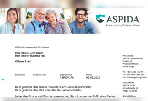 Offener Brief an Gesundheitsminister Spahn - ASPIDA News